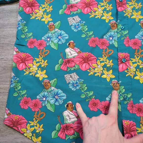 RSVLTS Florida Stanley Shirt The Office NBC Men's Size 3XL Stretch Hawaiian - Picture 5 of 11